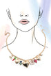 CHARM NECKLACE-PORCELAIN HEART STRAWBERRY | 80N91699