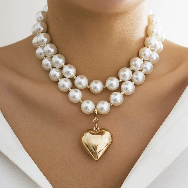 Paradise / Asymmetric Heart Bear Necklace – YVMIN