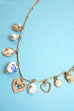 CHARM NECKLACE-CERAMIC PORCELAIN HEART PEARL |  80N91553