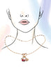 CHARM NECKLACE-CHRISTMAS SOCKS TREE RUDOLPH | 80N91712