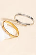 18K NON-TARNISH WATERPROOF STAINLESS STEEL BANGLE | 40B5153