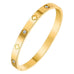 18K NON-TARNISH WATERPROOF STAINLESS STEEL BANGLE | 40B5154