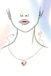 18K STAINLESS STEEL TARNISH FREE LOCKET NECKLACE | 40NK9469