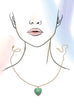 18K STAINLESS STEEL TARNISH FREE LOCKET NECKLACE | 40NK9469