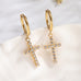 18K STAINLESS STEEL WATERPROOF TARNISH FREE HOOPS | 40E365