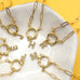 18K STAINLESS STEEL RHINESTONE INITIAL NECKLACE | 40NK9486