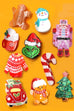 CHRISTMAS TREE SANTA SNOWMAN HAIR CLAW CLIPS | 40H939