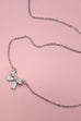 18K STAINLESS STEEL TARNISH FREE BOW NECKLACE | 40NK9490