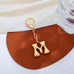 Bubble Letter Monogram Bag Charm Key Chain | 40KC161