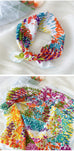COTTON FLORAL PRINT SILKY FEELING BANDANA SCARF | 40SC648
