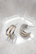 18K Stainless Steel Tarnish Free Waterproof Hoop | 40E369
