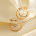 18K Stainless Steel Tarnish Free Waterproof Hoop | 40E374