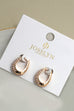 OVAL PEARL GOLD HUGGIE HOOP EARRINGS | 31E50794