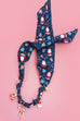 HANDMADE SCARF NECKLACE - CHRISTMAS SNOWMAN BOW | 80N91827