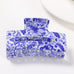 VINTAGE PORCELAIN STYLE RECTANGLE HAIR CLAW CLIPS | 40H952