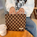 TRAVEL CHECKER COSMETIC MAKEUP POUCH BAG | 40P571