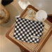 TRAVEL CHECKER COSMETIC MAKEUP POUCH BAG | 40P571