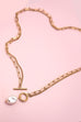 18K STAINLESS STEEL TARNISH FREE PEARL NECKLACE | 40NK9517