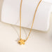 18K STAINLESS STEEL TARNISH FREE HEART NECKLACE | 40NK9521