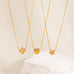 18K STAINLESS STEEL TARNISH FREE HEART NECKLACE | 40NK9521