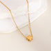 18K STAINLESS STEEL TARNISH FREE HEART NECKLACE | 40NK9521