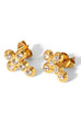 18K STAINLESS STEEL TARNISH FREE CROSS EARRINGS | 40E381
