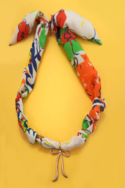 HANDMADE SCARF NECKLACE - HEART | 80N91790