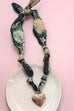 HANDMADE SCARF NECKLACE - HEART | 80N91790