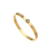 18K NON-TARNISH WATERPROOF STAINLESS STEEL BANGLE | 40B5170