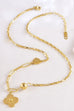 18K STAINLESS STEEL TARNISH FREE CLOVER NECKLACE | 40NK9524