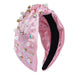CHRISTMAS RHINESTONE PEARL BEAD HAIR BAND HEADBAND | 40HB180
