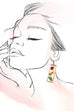 Vintage Dried Flower Earrings | 40E384