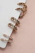BAGUETTE STONE DOUBLE HOOP HUGGIE TRIO EARRINGS | 80E6906