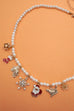 Pearl Chain Necklace with Christmas Charms | 80N91725