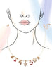 Pearl Chain Necklace with Christmas Charms | 80N91725