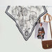DESIGNER PRINT SILKY FEEL BANDANA SCARF | 40SC675