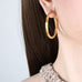 18K Stainless Steel Tarnish Free Waterproof Hoop | 40E390