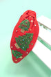 CHRISTMAS TREE HOLIDAY SEED BEAD HEADBAND | 91H25720
