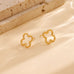 18K Stainless Steel Tarnish Free Waterproof Clover | 40E398