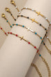 18K STAINLESS STEEL TARNISH FREE CROSS BRACELET | 40B5176
