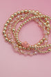 BOHO CROSS MULTI  COLORFUL BEADED STRETCH BRACELET | 40B5180