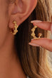 18K STAINLESS STEEL WATERPROOF TARNISH FREE HOOPS | 40E400