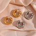 18K STAINLESS STEEL WATERPROOF TARNISH FREE HOOPS | 40E405