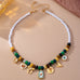 Vintage Beaded & Faux Pearl Multi-Charm Necklace | 80N93909