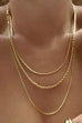 18K STAINLESS STEEL TARNISH FREE LAYERED NECKLACE | 40NK9548
