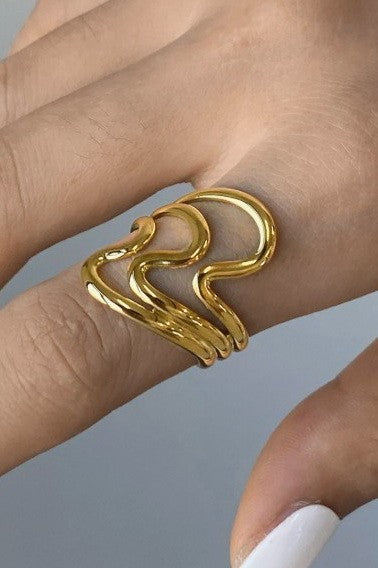 18K STAINLESS STEEL TARNISH FREE  RINGS | 40R111