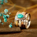 Teardrop Natural Stone Ring | 40R116