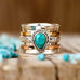 Teardrop Natural Stone Ring | 40R116