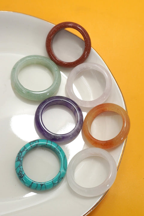 EARTHY NATURAL STONE RINGS | 40R112