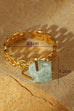 Earthy Natural Stone Gold Watch Band | 40R124